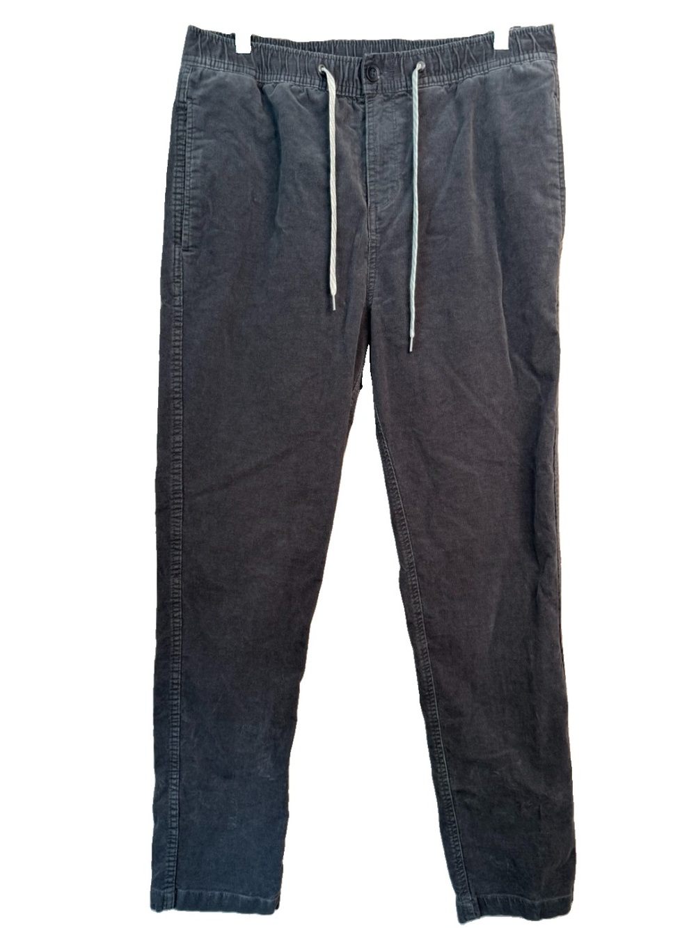 Vuori Men's Optimist Elastic Waist Corduroy Pant Classic Fit charcoal gray Sz L